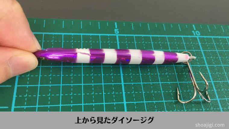 上から見たダイソージグ